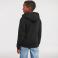 Sudadera con capucha y cremallera niño R-266b-0. Color negro.