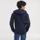 Sudadera con capucha y cremallera niño R-266b-0. Color marino.