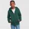 Sudadera con capucha y cremallera niño R-266b-0. Color verde botella.