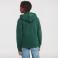 Sudadera con capucha y cremallera niño R-266b-0. Color verde botella.