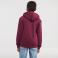 Sudadera con capucha y cremallera niño R-266b-0. Color burdeos.