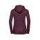 Sudadera con capucha mujer R-265f-0. Color burdeos.