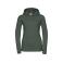 Sudadera con capucha mujer R-265f-0. Color verde botella.