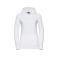 Sudadera con capucha mujer R-265f-0. Color blanco.