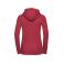 Sudadera con capucha mujer R-265f-0. Color rojo clásico.