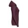 Sudadera con capucha mujer R-265f-0. Color burdeos.