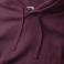 Sudadera con capucha mujer R-265f-0. Color burdeos.