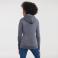 Sudadera con capucha mujer R-265f-0. Color gris medio.