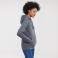 Sudadera con capucha mujer R-265f-0. Color gris medio.