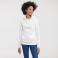 Sudadera con capucha mujer R-265f-0. Color blanco.