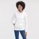 Sudadera con capucha mujer R-265f-0. Color blanco.