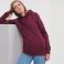 Sudadera con capucha mujer R-265f-0. Color burdeos.