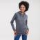 Sudadera con capucha mujer R-265f-0. Color gris medio.