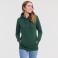 Sudadera con capucha mujer R-265f-0. Color verde botella.