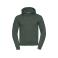 Sudadera con capucha hombre R-265m-0. Color verde botella.