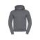 Sudadera con capucha hombre R-265m-0. Color gris medio.