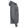 Sudadera con capucha hombre R-265m-0. Color gris medio.