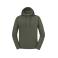 Sudadera con capucha hombre R-265m-0. Color olive.