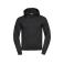 Sudadera con capucha hombre R-265m-0. Color negro.