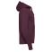 Sudadera con capucha hombre R-265m-0. Color burdeos.
