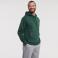 Sudadera con capucha hombre R-265m-0. Color verde botella.