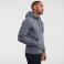 Sudadera con capucha hombre R-265m-0. Color gris medio.