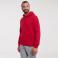 Sudadera con capucha hombre R-265m-0. Color rojo clásico.