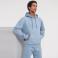 Sudadera con capucha hombre R-265m-0. Color mineral blue.