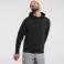 Sudadera con capucha hombre R-265m-0. Color negro.