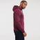 Sudadera con capucha hombre R-265m-0. Color burdeos.