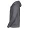 Sudadera con capucha y cremallera hombre R-266m-0. Color gris medio.