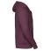 Sudadera con capucha y cremallera hombre R-266m-0. Color burdeos.