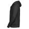 Sudadera con capucha y cremallera hombre R-266m-0. Color negro.