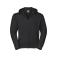 Sudadera con capucha y cremallera hombre R-266m-0. Color negro.