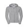 Sudadera con capucha y cremallera hombre R-266m-0. Color light oxford.