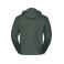 Sudadera con capucha y cremallera hombre R-266m-0. Color verde botella.