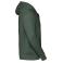 Sudadera con capucha y cremallera hombre R-266m-0. Color verde botella.