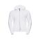 Sudadera con capucha y cremallera hombre R-266m-0. Color blanco.