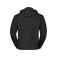 Sudadera con capucha y cremallera hombre R-266m-0. Color negro.