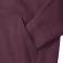 Sudadera con capucha y cremallera hombre R-266m-0. Color burdeos.