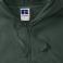 Sudadera con capucha y cremallera hombre R-266m-0. Color verde botella.