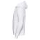 Sudadera con capucha y cremallera hombre R-266m-0. Color blanco.