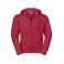 Sudadera con capucha y cremallera hombre R-266m-0. Color rojo clásico.