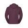 Sudadera con capucha y cremallera hombre R-266m-0. Color burdeos.