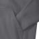 Sudadera con capucha y cremallera hombre R-266m-0. Color gris medio.