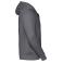 Sudadera con capucha y cremallera hombre R-266m-0. Color gris medio.