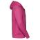Sudadera con capucha y cremallera hombre R-266m-0. Color rosa.