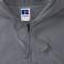 Sudadera con capucha y cremallera hombre R-266m-0. Color gris medio.