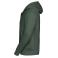 Sudadera con capucha y cremallera hombre R-266m-0. Color verde botella.