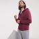 Sudadera con capucha y cremallera hombre R-266m-0. Color burdeos.